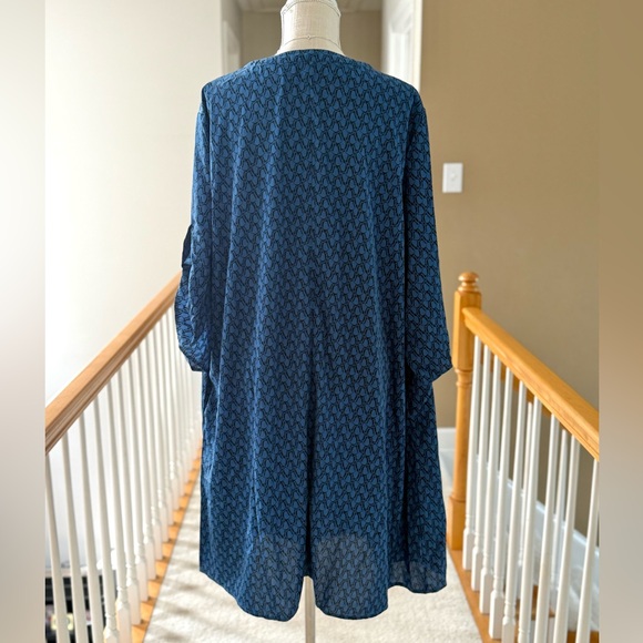 SHEIN Clasi Plus Size Floral Print Tunic Midi Dress Size 4xl - Picture 8 of 10